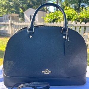 Black coach dome bag